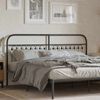 vidaXL Metal Headboard Black 180 cm