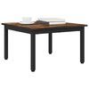 vidaXL Coffee Table Smoke Oak 60 x 60 x 36 cm Engineered Wood