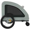vidaXL Pet Bike Trailer Grey Oxford Fabric and Iron