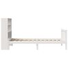 vidaXL Bookcase Bed without Mattress White 90x200 cm Solid Wood Pine