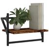vidaXL Wall Shelves with Bars 2 pcs Smoked Oak 40x25x30 cm