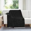 vidaXL Throw Blanket Black 150 x 200 cm Fleece