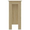 vidaXL Bar Table with Shelf Sonoma Oak 102x50x103.5 cm Engineered Wood