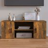 vidaXL TV Cabinet Smoked Oak 100x35x40 cm Engineered Wood