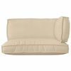vidaXL Pallet Cushion Set 3 pcs Beige Oxford Fabric