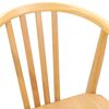 vidaXL Dining Chair 2 pcs Natural Solid Rubberwood