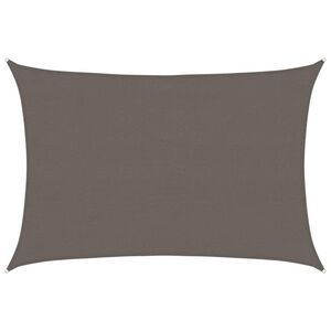 vidaXL Sunshade Sail 160 g/m&sup2; Anthracite 4x5 m HDPE