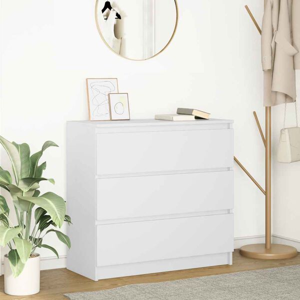 vidaXL Sideboard White 80x35x76 cm Engineered Wood