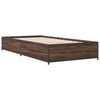 vidaXL Bed Frame without Mattress Brown Oak 75x190 cm Small Single