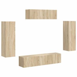 vidaXL TV Cabinet 5 pcs Sonoma Oak