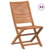 vidaXL Folding Garden Chairs 4 pcs Solid Wood Acacia