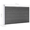 vidaXL Fence Panel Set WPC 526x105 cm Black