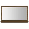 vidaXL Bathroom Mirror Brown Oak 60x10.5x37 cm Engineered Wood
