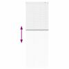 vidaXL Window Blind with Curtains Manual White Aluminium