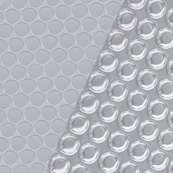 vidaXL Rectangular Pool Cover 1200x600 cm PE Silver