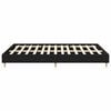 vidaXL Bed Frame Black Oak 203 x 143 x 25 cm Engineered Wood