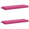 vidaXL Bench Cushions SOEST 2 pcs 100% Polyester Pink 110 x 40 x 8 cm