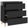 vidaXL Sideboard High Gloss Black 60x35x69 cm Engineered Wood