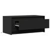 vidaXL Coffee Table with LED Lights Black Engineered Wood
