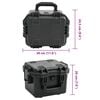 vidaXL Portable Flight Case Black 30x24.5x20 cm PP