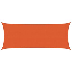 vidaXL Sunshade Sail 160 g/m&sup2; Orange 2x4.5 m HDPE