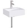 vidaXL Bathroom Sink with Faucet and Drain Chrome 39 x 30.5 x 12.5 cm
