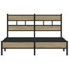 vidaXL Bed Frame without Mattress Sonoma Oak 140x200 cm Engineered Wood