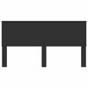vidaXL Headboard Black Oak 200 cm Engineered Wood