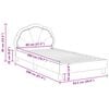 vidaXL Children's Bed Frame with Headboard Purple 80 x 200 cm Velvet
