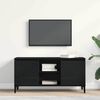 vidaXL TV Cabinet Black Oak 102 x 35 x 50 cm Engineered Wood