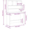 vidaXL Desk with Shelves Old Wood 102x45x148 cm Engineered Wood
