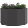 vidaXL Planter Black 90 x 90 x 50 cm Steel