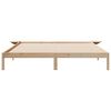 vidaXL Bed Frame with Side Tables Natural 180 x 210 cm Solid Pine Wood