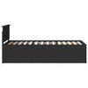 vidaXL Daybed with Drawer Manual Black 90 x 190 cm Engineered Wood