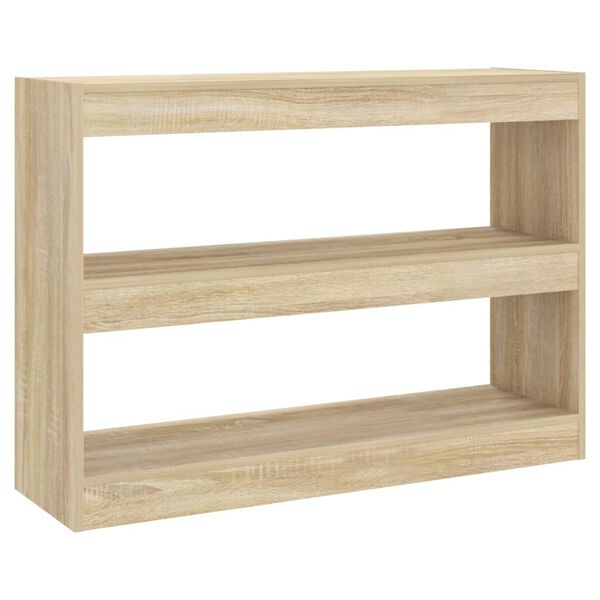 vidaXL Book Cabinet/Room Divider Sonoma Oak 100x30x72 cm