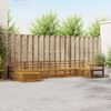 vidaXL Sofa Sets 7 pcs Natural Solid Acacia Wood