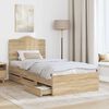 vidaXL Bed Frame with Drawer Sonoma Oak 90 x 200 cm Engineer Wood