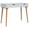 vidaxl Dressing Table FAUSKE White 100 x 50 x 78 cm