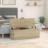 vidaXL Storage Box Sonoma Oak 102x35x35 cm Engineered Wood