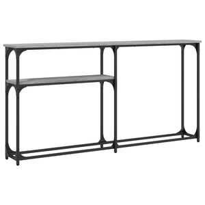 vidaXL Console Table Grey Sonoma 145x22,5x75 cm Engineered Wood