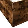 vidaXL Bed Frame without Mattress Smoked Oak 150x200 cm King Size