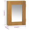 vidaXL Mirror Cabinet 30x10x40 cm Solid Wood Teak