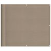 vidaXL Balcony Screen Taupe 90x1000 cm 100% Polyester Oxford