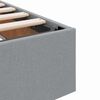 vidaXL Storage Bed with Mattress Light Grey 90 x 190 cm Fabric