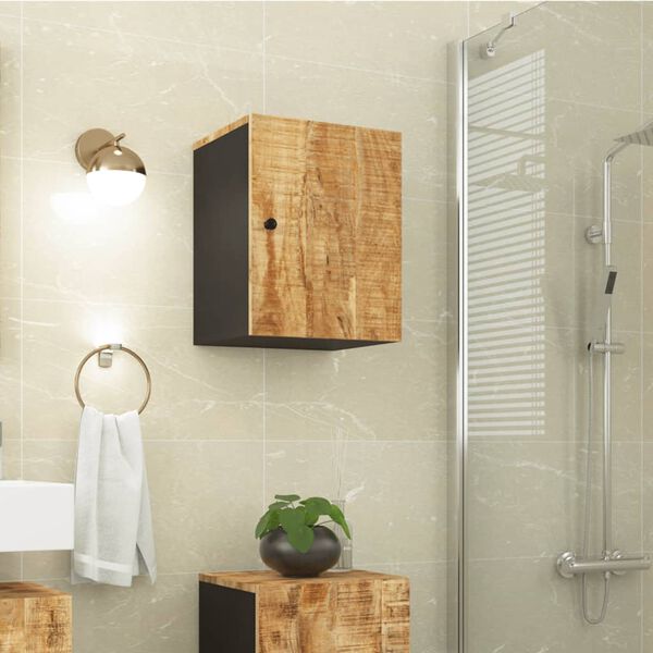 vidaXL Bathroom Wall Cabinet 38x33x48 cm Solid Wood Mango