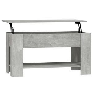 vidaXL Coffee Table Concrete Grey 101x49x52 cm Engineered Wood