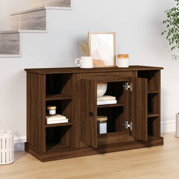 vidaXL Sideboard Brown Oak 100x35.5x60 cm Engineered Wood