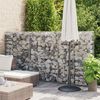 vidaXL Gabion Wall with Covers Galvanised Steel 300x50x150 cm