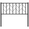 vidaXL Metal Headboard Black 100 cm