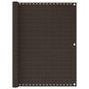 vidaXL Balcony Screen Brown 120x600 cm HDPE